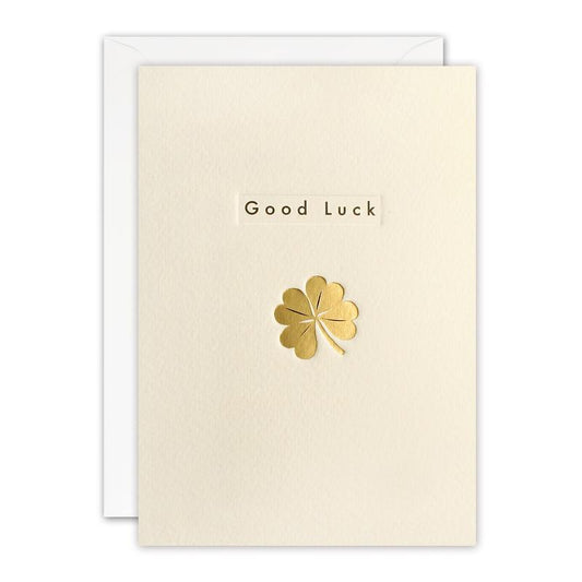 Good Luck Clover Ingot Card