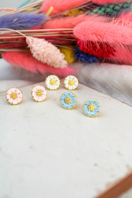 My Doris Daisy Enamel Studs