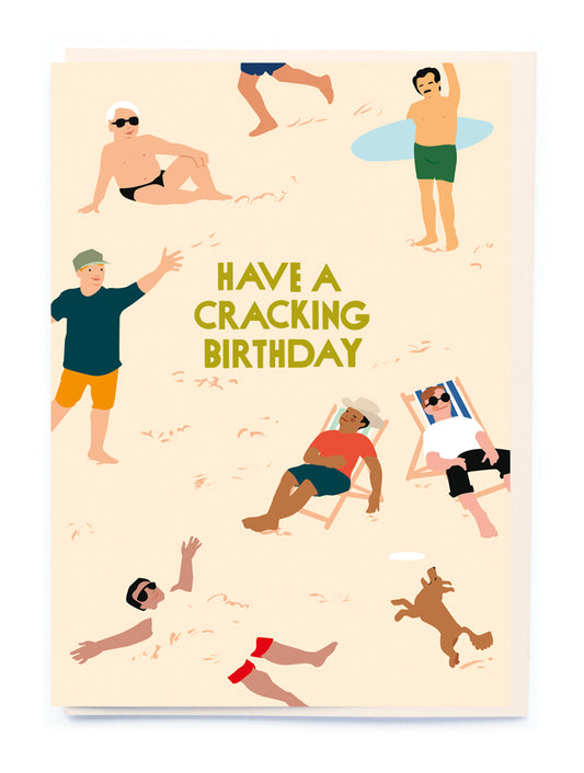 Boys On The Beach Card