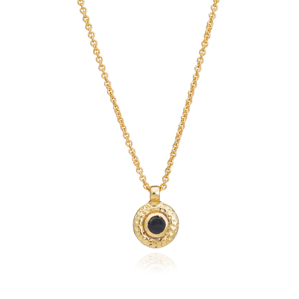 Azuni Luna Gemstone Necklace Gold