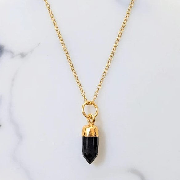 Lapis London En Pointe Pendant Necklace - Gold Plated