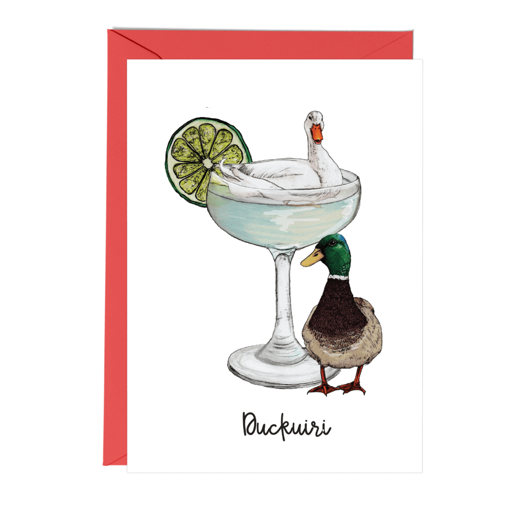 Duckuiri Cocktail Greeting Card