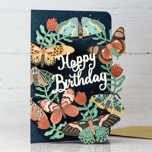 Happy Birthday Butterflies Card