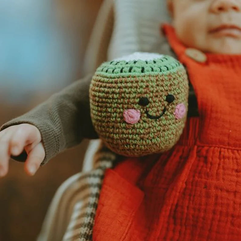 Pebble Knitted Kiwi Rattle