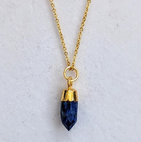 Lapis London En Pointe Pendant Necklace - Gold Plated