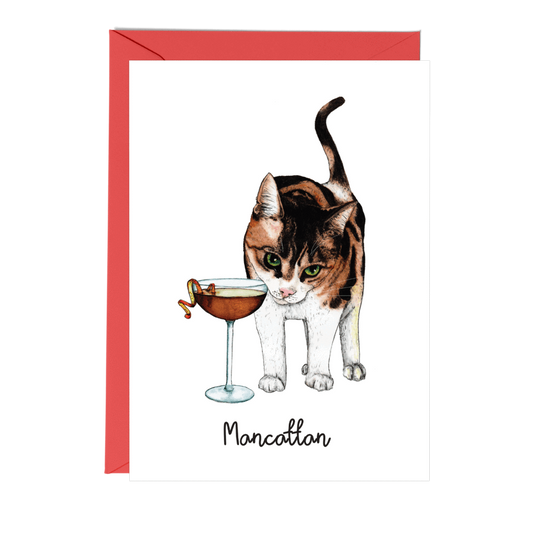 Mancattan Greeting Card