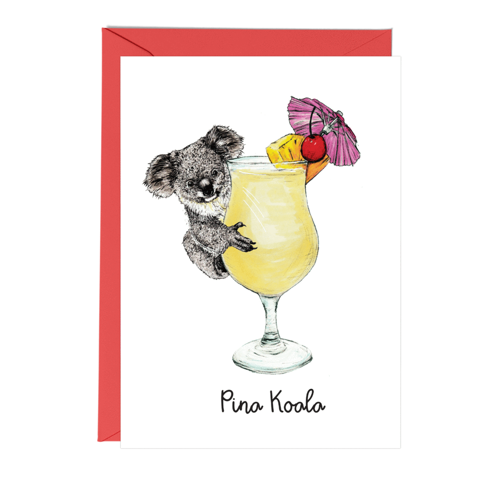 Pina Koala Greeting Card